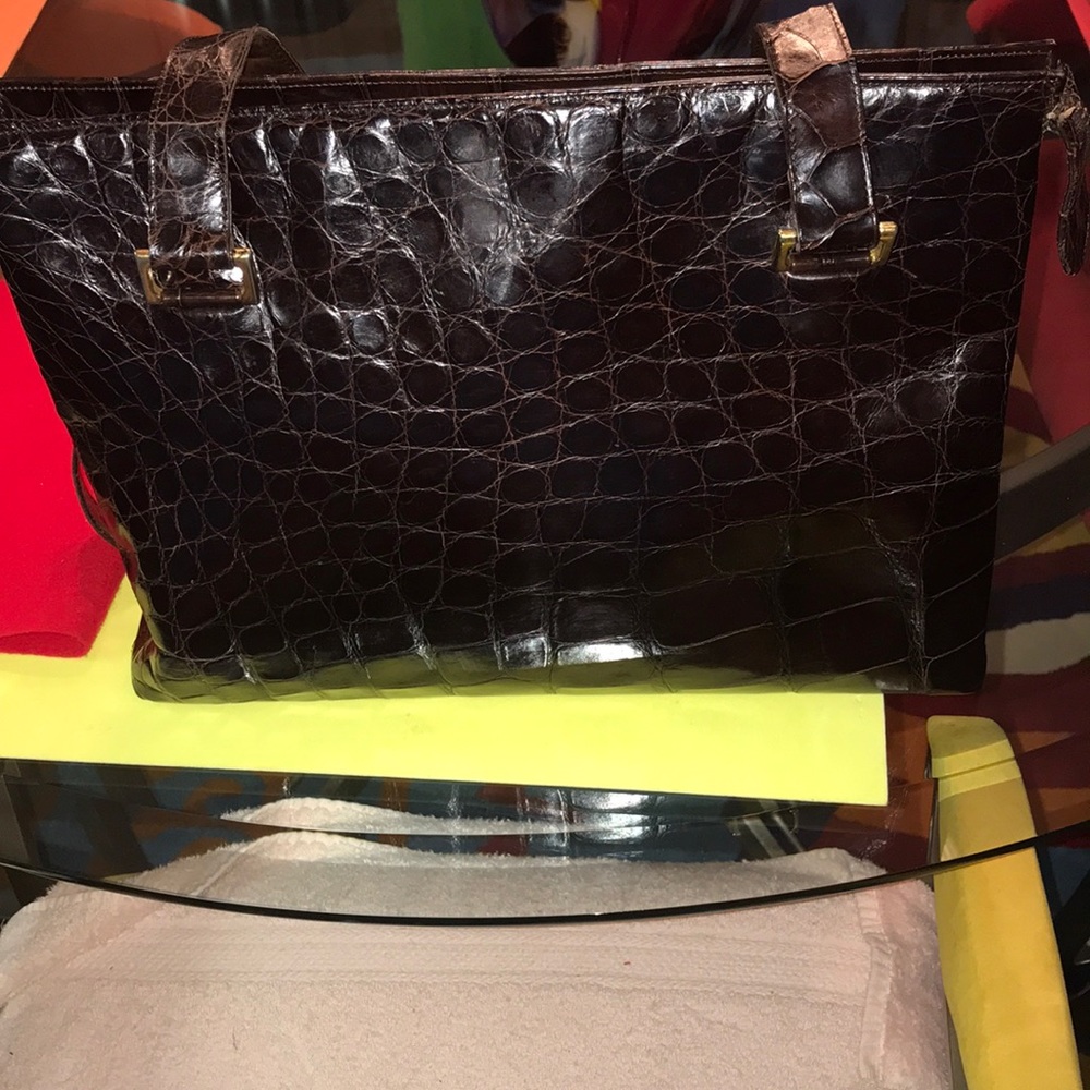 Titti Dell’ Acqua By Maxima Vintage Alligator Bag - Picture 3 of 8